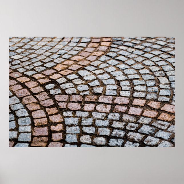 Brown and red bricks poster (Front)