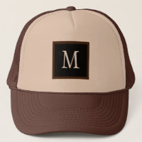 Brown and Tan Custom Single Initial Classic