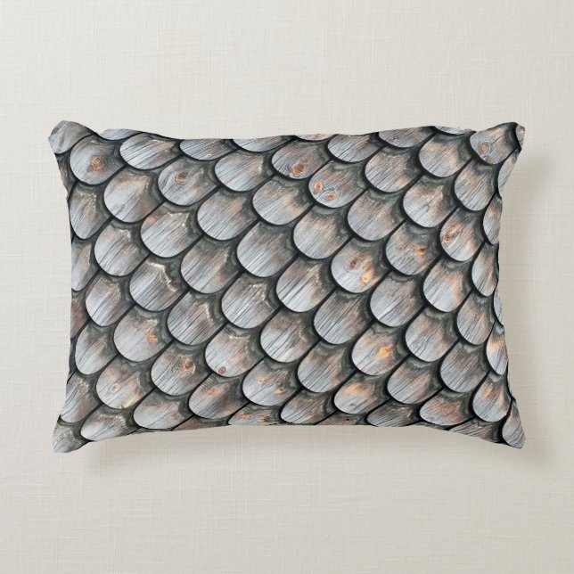 Brown and white ceramic tile decorative cushion (Front)