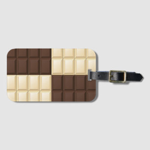 Brown And White Chocolate Luggage Tag