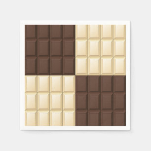 Brown And White Chocolate Napkin