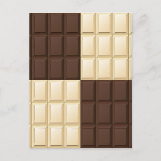 Brown And White Chocolate Postcard