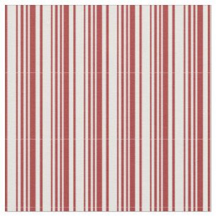 Brown and White Coloured Lines Pattern Fabric