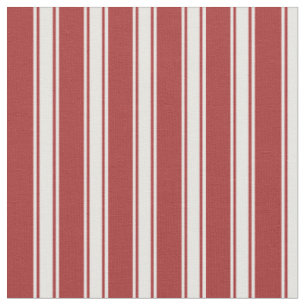 Brown and White Coloured Stripes/Lines Pattern Fabric
