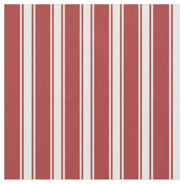 Brown and White Coloured Stripes/Lines Pattern Fabric (Close Up)