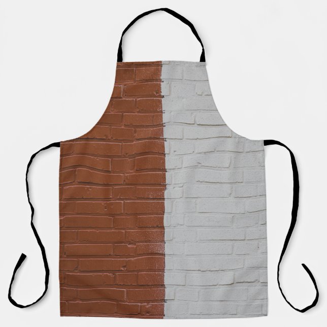 Brown and white concrete wall apron (Front)