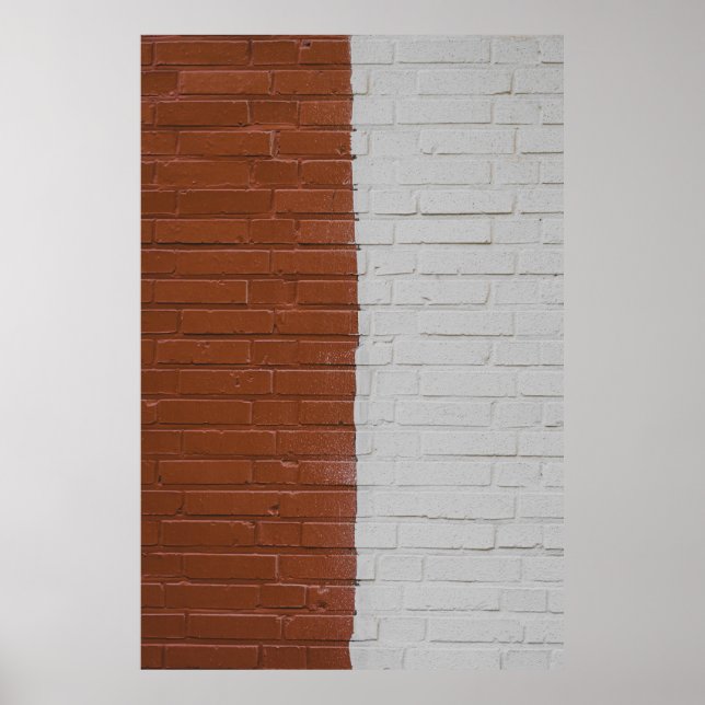 Brown and white concrete wall poster (Front)