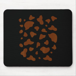 Brown And White Cow Animal Print Pattern Costume H Mouse Pad