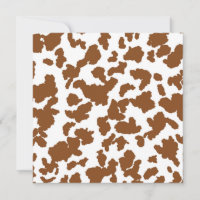 Brown And White Cow Hide Fur Pattern