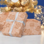 Brown and White Cute Modern Christmas Wrapping Paper<br><div class="desc">Introducing our Cosy Winter Whimsy Christmas Wrapping Paper, a delightful blend of modern design and traditional holiday charm. This wrapping paper features a warm brown background adorned with an enchanting array of festive elements. Delightful brown and white Christmas trees stand tall, their branches adorned with twinkling lights and delicate snowflakes,...</div>
