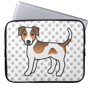 Brown And White Danish-Swedish Farmdog Cute Dog Laptop Sleeve