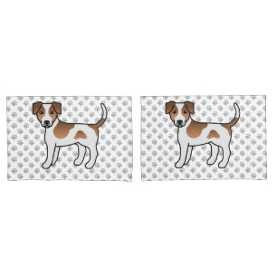 Brown And White Danish-Swedish Farmdog Cute Dog Pillowcase