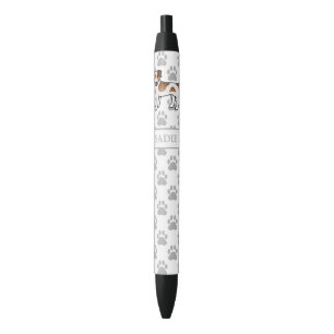 Brown And White Danish-Swedish Farmdog & Name Black Ink Pen