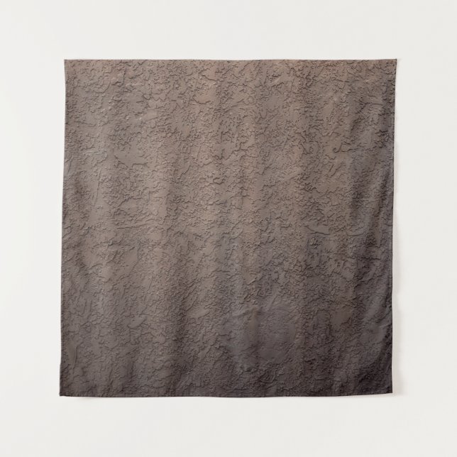 Brown and white floral textile tapestry (Front)