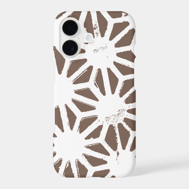 Brown and white geometric pattern (Back)