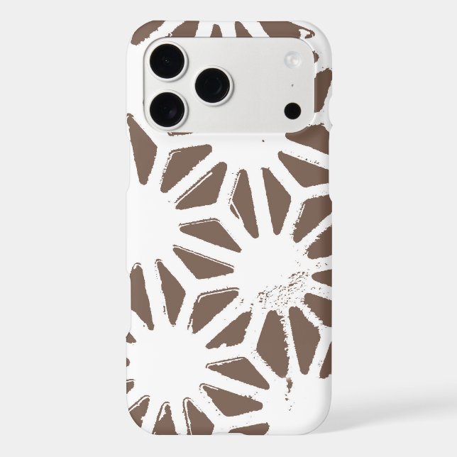Brown and white geometric pattern (Back)