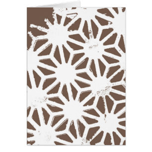 Brown and white geometric pattern