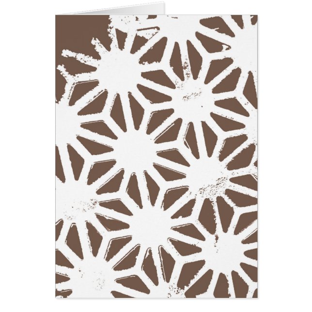 Brown and white geometric pattern (Front)
