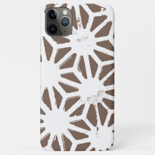 Brown and white geometric pattern Case-Mate iPhone case