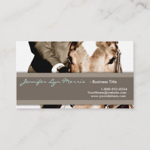 Brown and White Horse Business Card