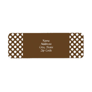 Brown and White Polka Dot