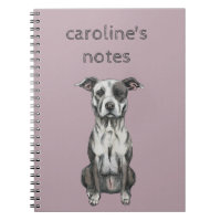 Brown and White Sitting Pit Bull Rendering