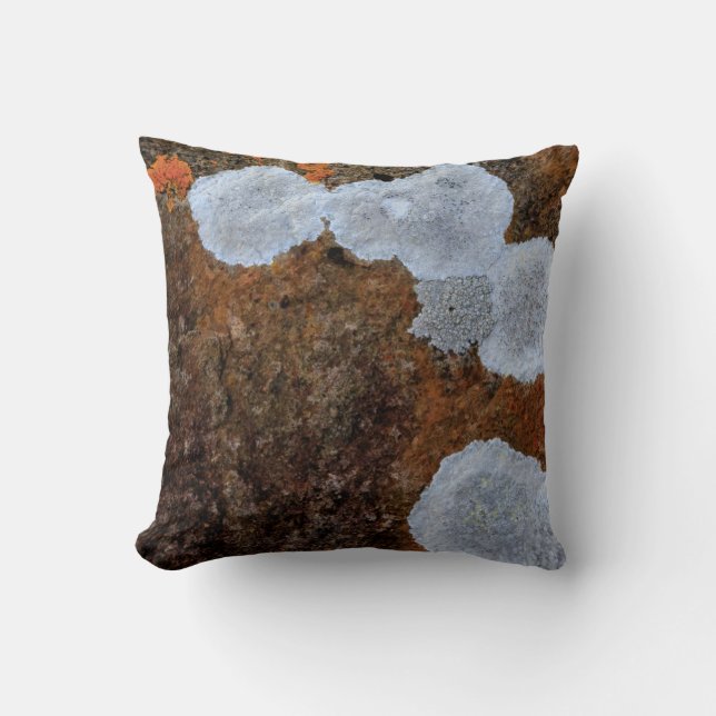 Brown and white stone fragment cushion (Front)
