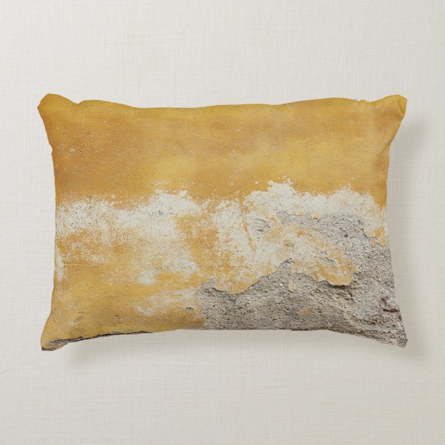 Brown and white stone fragment decorative cushion (Front)