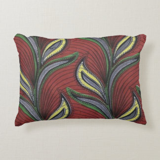 Brown and Yellow Stalks Decorative Cushion