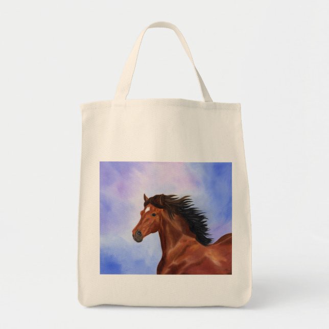 Brown Andalusian horse bag (Front)