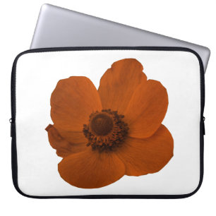 Brown Anemone Laptop Bag