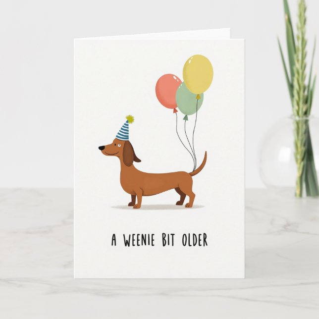 Brown Animal Birthday Card (Front)