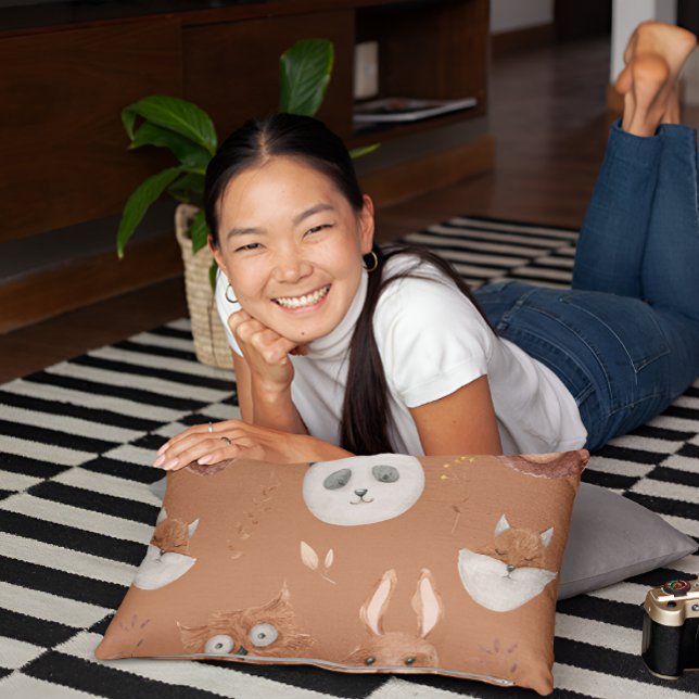 Brown Animal Faces Pillowcase (Creator Uploaded)