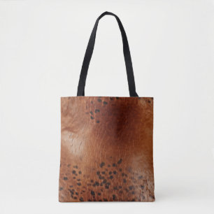 Brown Animal Print Tote Bag