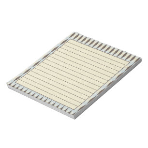 Brown argyle notepad