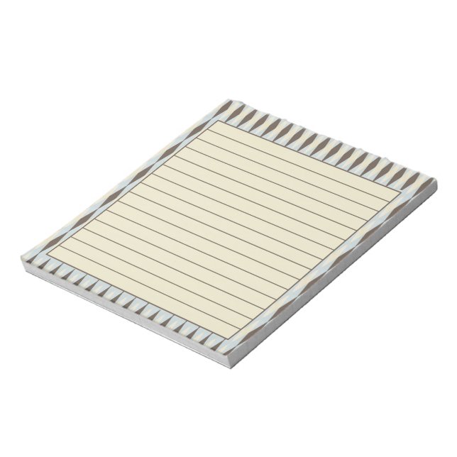 Brown argyle notepad (Rotated)