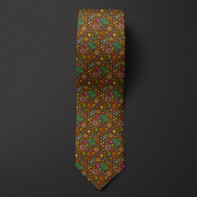 Brown Astronomy Stars and Planets   Tie (Creator Uploaded)