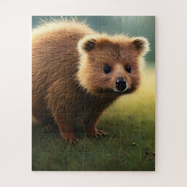 Brown Australian Quokka, Jigsaw Puzzle (Vertical)