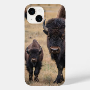 Brown Baby Bison With Mum, Case-Mate iPhone 14 Case
