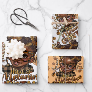 brown baby wrapping paper