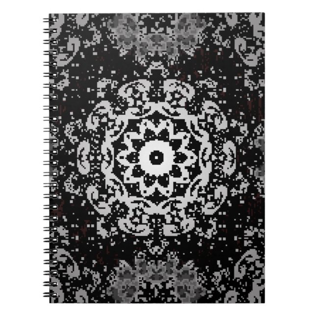 Brown background. Doodle background in vintage wit Notebook (Front)
