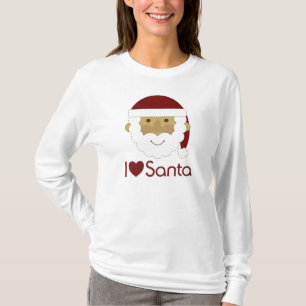 Brown Bag I Heart Santa gift T-Shirt