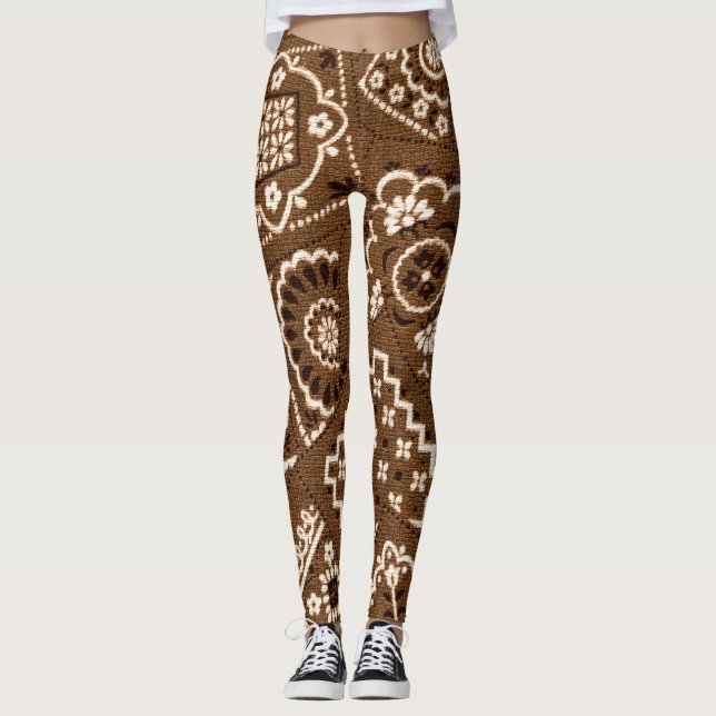 Brown bandanna leggings (Front)