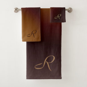 Brown Bath Towel Set