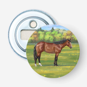 Brown Bay Quarter Horse Bottle Opener