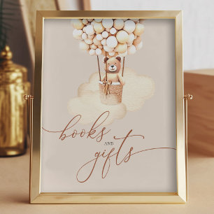 Brown Bear Balloons Baby Books and Gifts Poster