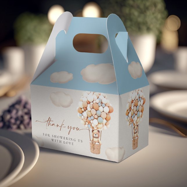 Brown Bear Balloons Favour Box (Creator Uploaded)