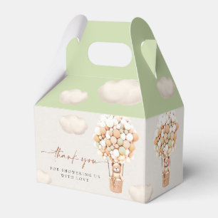 Brown Bear Balloons Favour Box