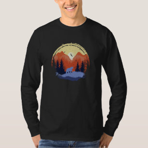Brown Bear Bear Forest Landscape Hiking Adventure T-Shirt