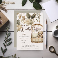 Brown Bear boho botanical first birthday